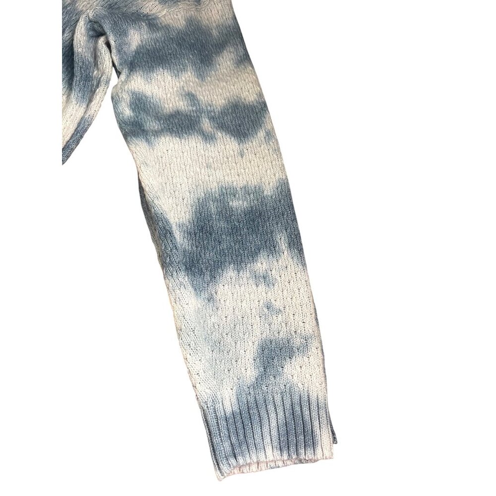 Knox Rose Womens Tie-Dye V-Neck Knit Pullover Sweater XL Blue - Picture 13 of 13